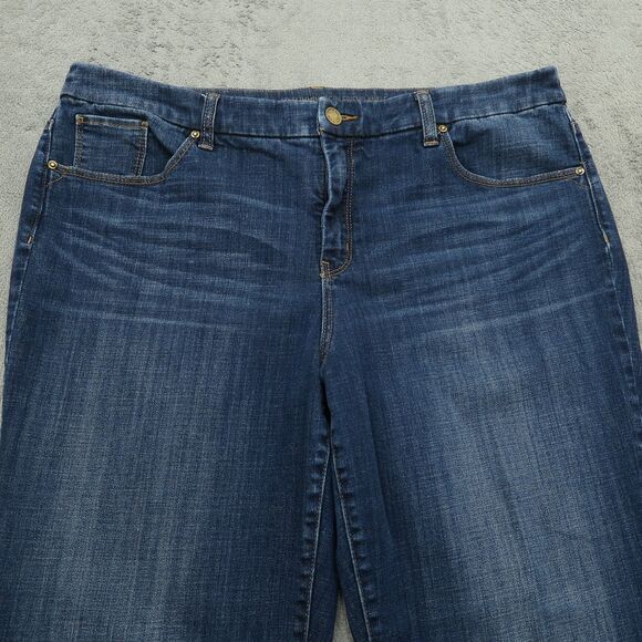 Chico's Jeans Women's 3P US-16P High-Rise Slimming Girlfriend Ankle 25" Inseam - Picture 12 of 16